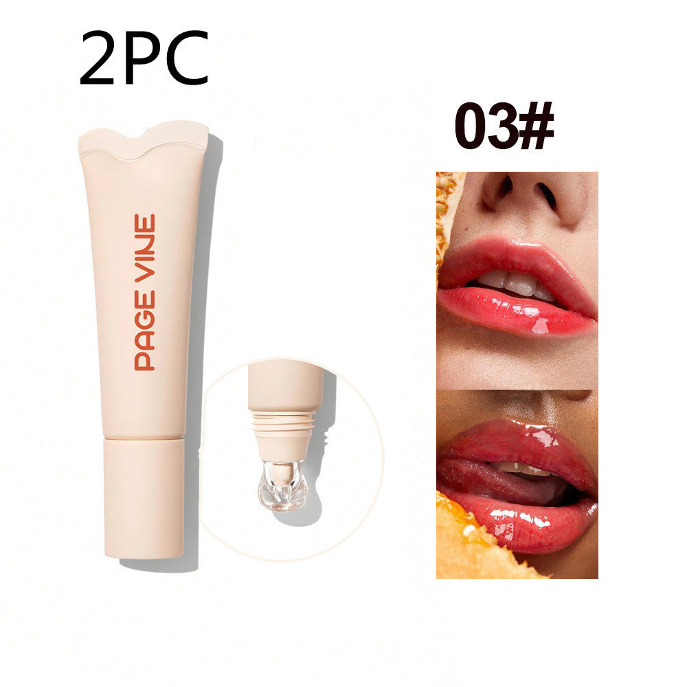 QQPretty~ 4-color Brightening Lip Balm Moisturizing Exfoliating Skin Long-Lasting Gloss