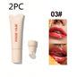 QQPretty~ 4-color Brightening Lip Balm Moisturizing Exfoliating Skin Long-Lasting Gloss