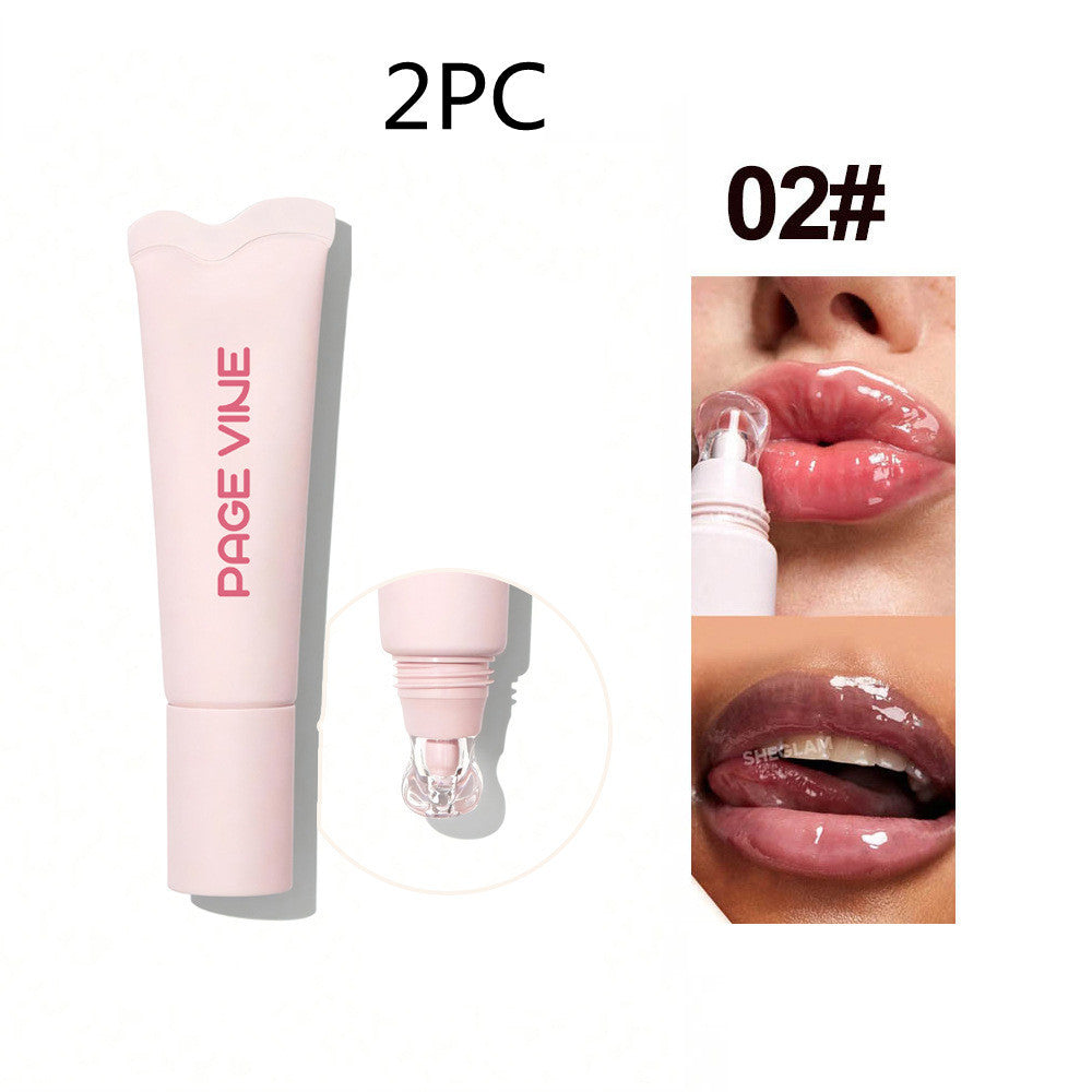 QQPretty~ 4-color Brightening Lip Balm Moisturizing Exfoliating Skin Long-Lasting Gloss