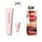 QQPretty~ 4-color Brightening Lip Balm Moisturizing Exfoliating Skin Long-Lasting Gloss