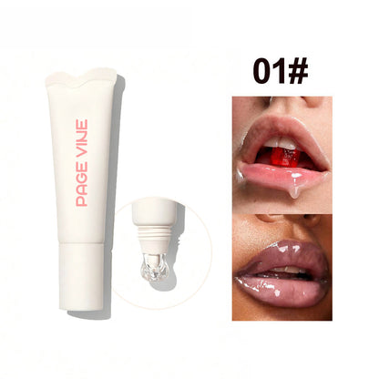 QQPretty~ 4-color Brightening Lip Balm Moisturizing Exfoliating Skin Long-Lasting Gloss