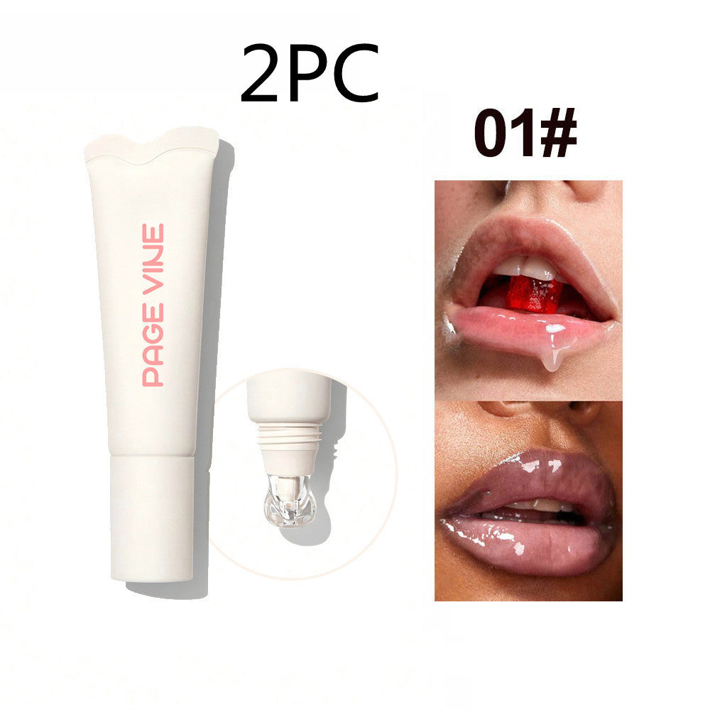 QQPretty~ 4-color Brightening Lip Balm Moisturizing Exfoliating Skin Long-Lasting Gloss